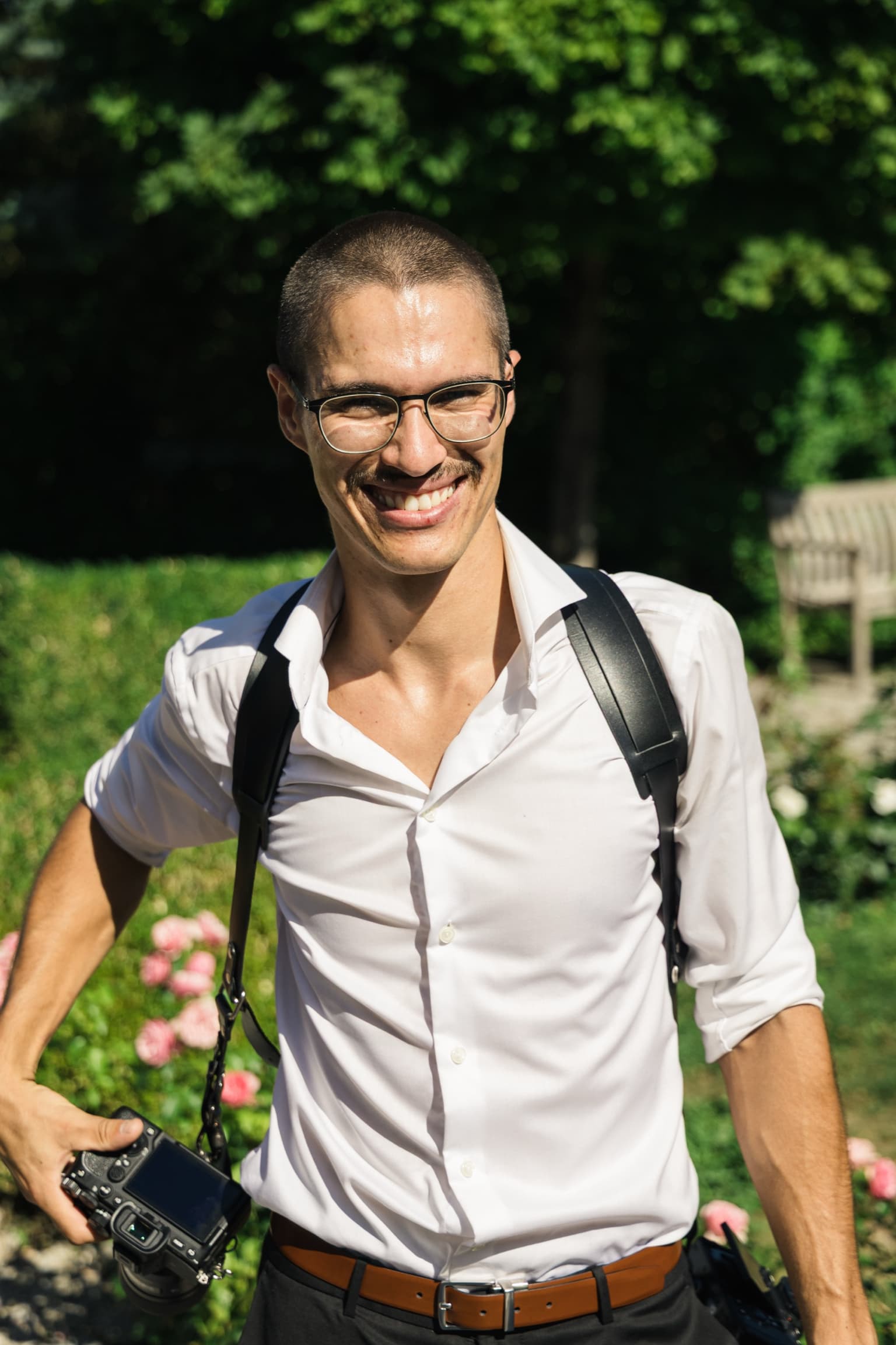 Alain Fischli am Arbeiten